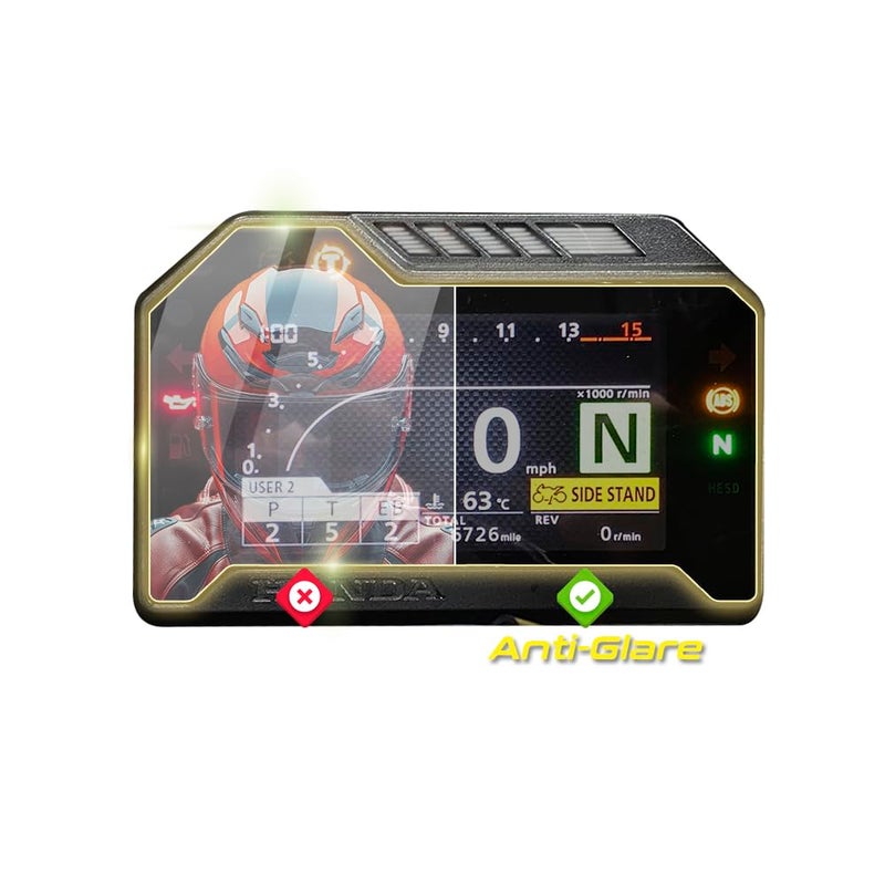 IPG Anti-Glare for HONDA 2017-2019 CBR600RR - CBR1000RR Fireblade/SP SC77 DashBoard Matte Finish Screen Protector Film Ultra Responsive Clarity Anti Scratch, Perfect for Outdoor Use for CBR600RR-AG - Image 5